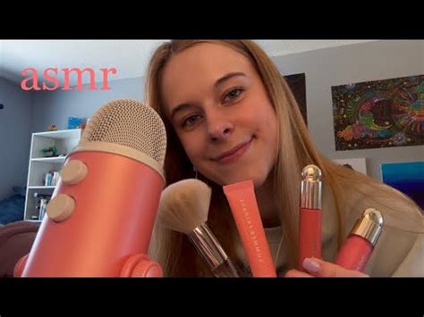 ASMR Doing My Makeup Tapping Tongue Clicking Whispering YouTube