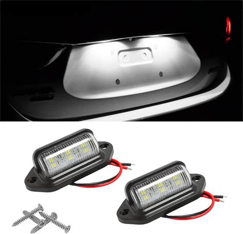 CGEAMDY 2 PCS License Plate Light 6000k Extremely Bright LED License