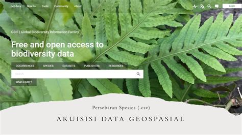 Akuisisi Data Geospasial Persebaran Spesies Csv Biodiversity