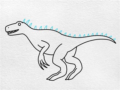 How To Draw An Allosaurus Helloartsy