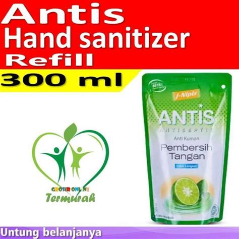 Jual Refill Hand Sanitizer Antis 300 Ml Antis Refill Antis Jeruk