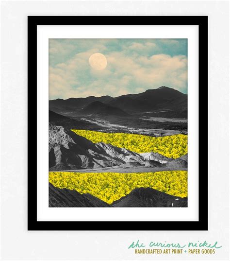 Nature Print Rustic Nature Collage Art Print Nature Collage Nature