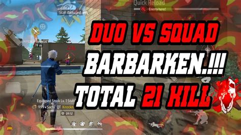 DUO VS SQUAD RATAKAN BERMUDA TOTAL 21 KILL AUTO BOOYAH YouTube