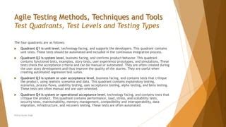 Chapter 3 - Agile Testing Methods, Techniques and Tools | PPT