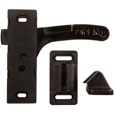 Jr Products Screen Door Latch Black 06 11865 The Home Depot