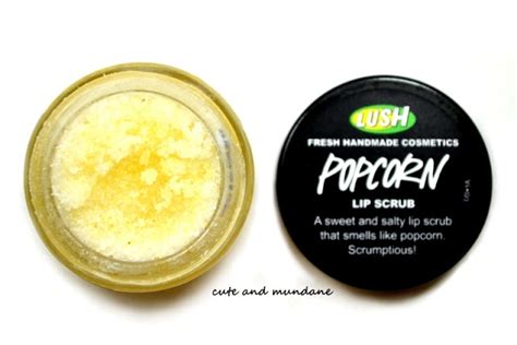 Cute And Mundane Lush Popcorn Lip Scrub Lush Let The Good Times Roll