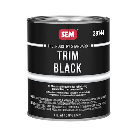 genesis auto body supply sem trim black paint quart