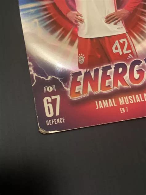 CARTE TOPPS MATCH Attax 2024 Jamal Musiala Energy Edition Bayern Munich