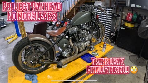 Harley Panhead Fix For The Notorious Oil Leaks Transmission Seal And