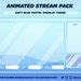 Soft Blue Pastel Minimalistic Twitch Overlays Panels And Animated