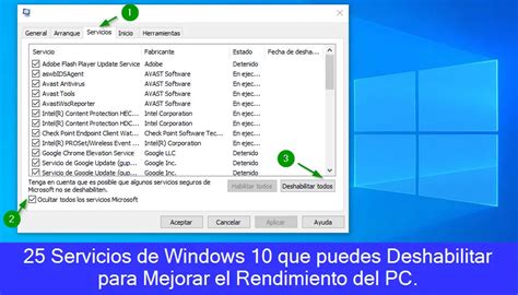 25 Servicios De Windows 10 Que Se Pueden Deshabilitar Para Mejorar El