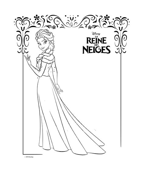 Dessin Elsa 43 Coloriages à Imprimer