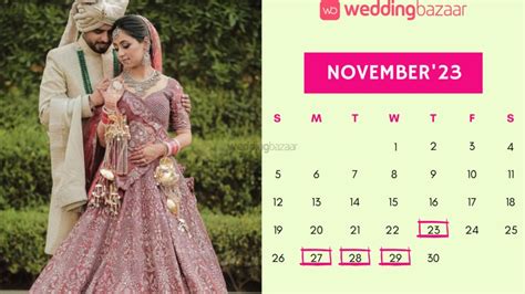 Best Auspicious Hindu Wedding Dates For 2023 Are Here Weddingbazaar