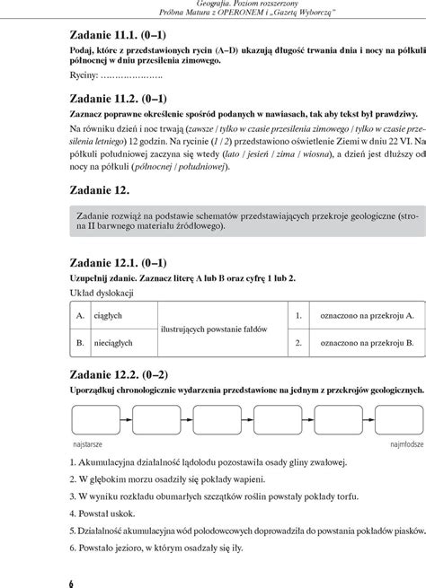 Arkusz Pr Bnej Matury Z Operonem Geografia Pdf Darmowe Pobieranie