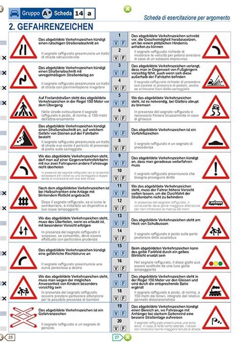 Libro Quiz Per Argomento Della Patente A E B Tedesco Italiano