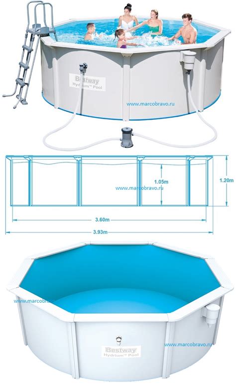 Сборный бассейн Bestway Hydrium Pool 56571 (360x120) | MarcoBravo