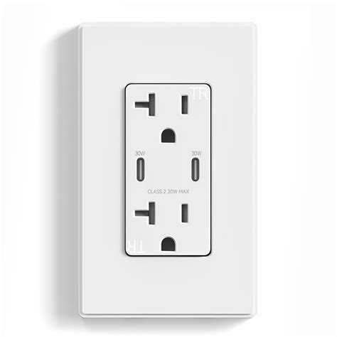 Mua Elegrp W Usb Wall Outlet Receptacle Single Usb C Port Supports