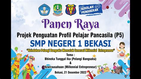 Panen Raya P5 Smp Negeri 1 Bekasi Tema Bhinneka Tunggal Ika