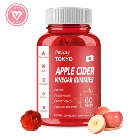 Omilay Organic Apple Cider Vinegar Gummies Weight Loss Gummies Reduce