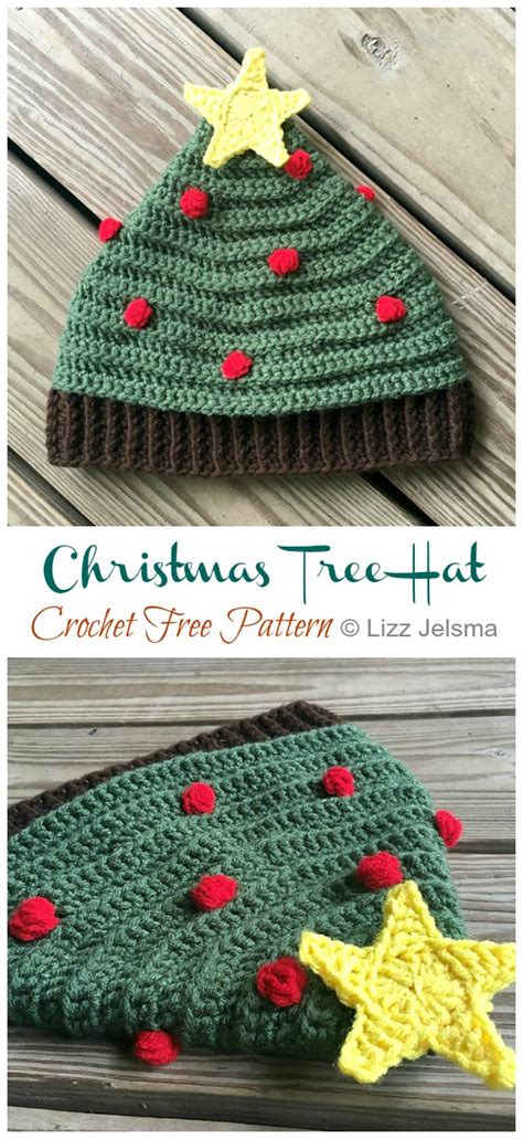 Free Christmas Tree Hat Pattern Easy And Free Christmas Crochet