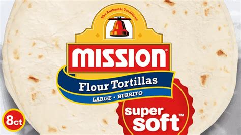 A Tortilla Wrapped In White Paper With The Word Mission On It