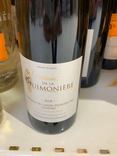 Ch Teau De La Guimoni Re Coteaux Du Layon Premier Cru Chaume Vivino Us