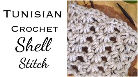 Tunisian Crochet Shell Stitch Tutorial Youtube In Crochet