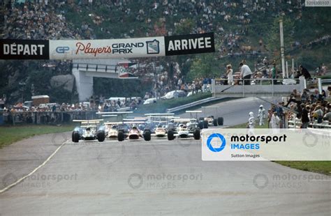 Jochen Rindt Aut Brabham Repco Bt Far Left Leads The Start Of