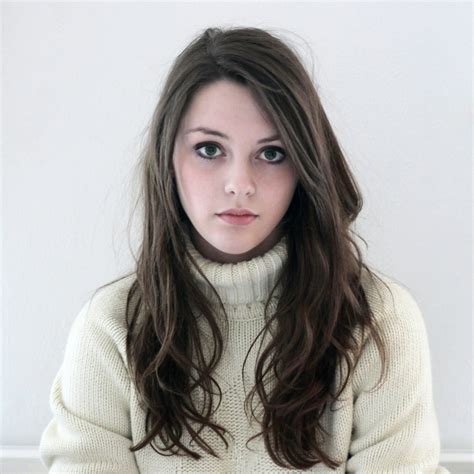 Imogen Dyer Women Long Hair Face Brunette Pale Green Eyes Model