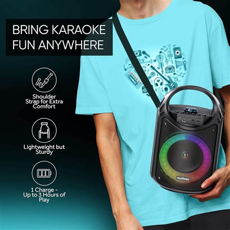 Masingo Nueva M Quina De Karaoke Bluetooth Para Adultos Y Ni Os