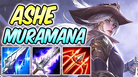 New Korean Broken Ashe Muramana Ad Crit Build And Runes High Noon Ashe