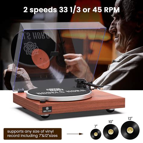 Angels Horn High Fidelity Vinyl Record Player Bluetooth Turntable