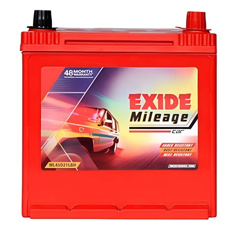 Exide Mileage Four Wheeler Battery Model Name Number Fml Ml R