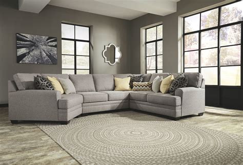 Cresson Pewter Laf Cuddler Armless Loveseat Wedge And Raf Loveseat