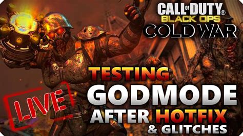 Cold War Zombie Glitches Testing Godmode Glitches After Hotfix