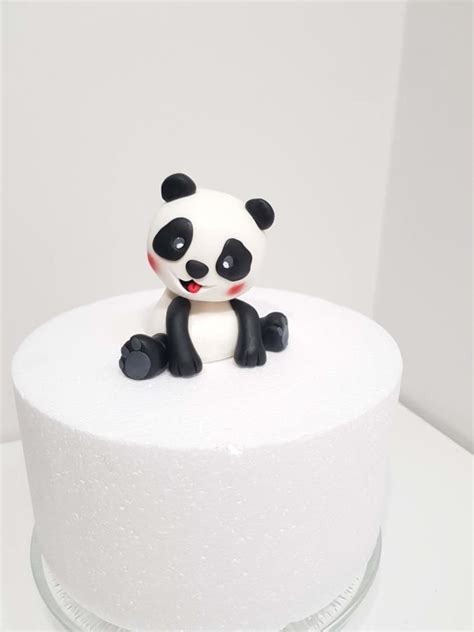 Cute Baby Panda Cake Topper