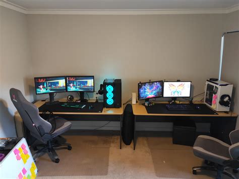 His And Hers Battlestation Rpcmasterrace