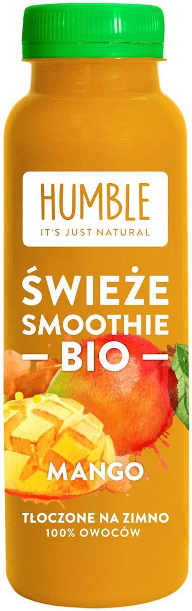 Smoothie Jabłko Mango Banan Pomarańcza Tłoczone Na Zimno Bio 300