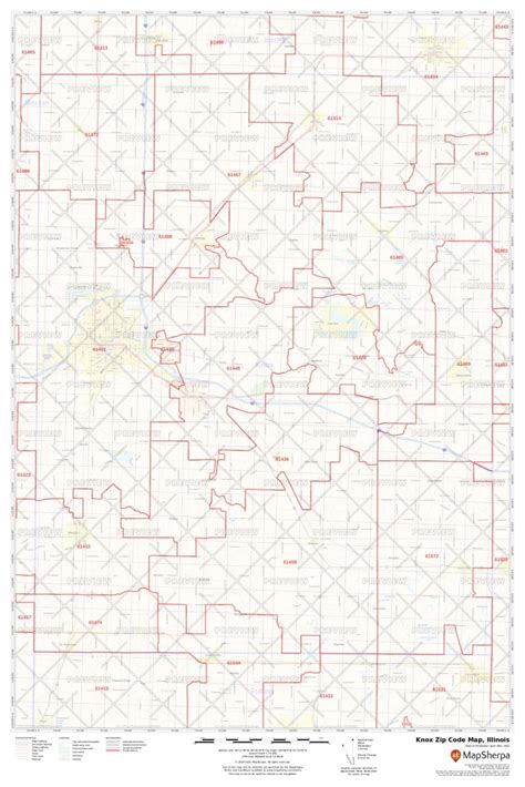 Knox County Zip Code Map