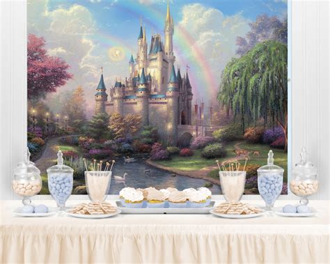 Princess Castle Birthday Backdrop Party Backdrop Party Banner Party