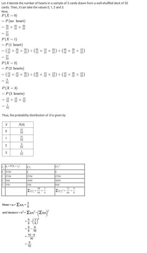 Three Card Are Drawn Successively With Replacement From A Well Shuffled