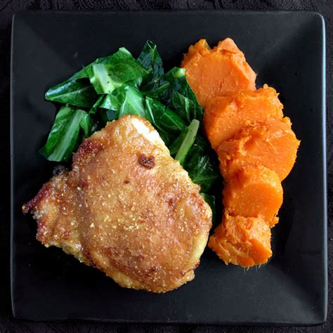 Cornmeal Crusted Chicken With Sweet Potatoes Homegrown Foods