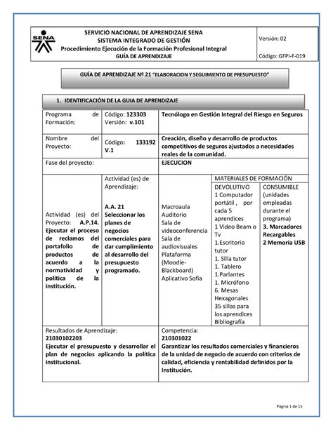 Guia 21 guia21 GUÕA DE APRENDIZAJE N 21