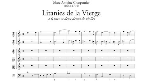 Marc Antoine Charpentier Litanies De La Vierge H Youtube