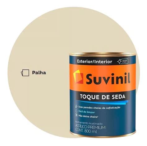 Tinta Acetinada Toque De Seda Suvinil 800ml Palha