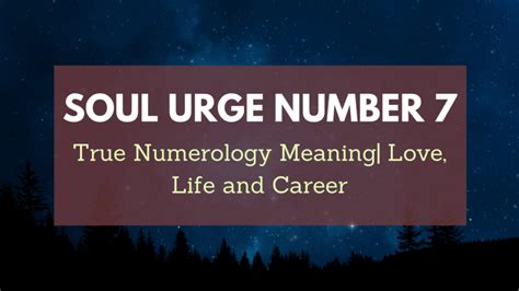 Soul Urge Numbers Numerology