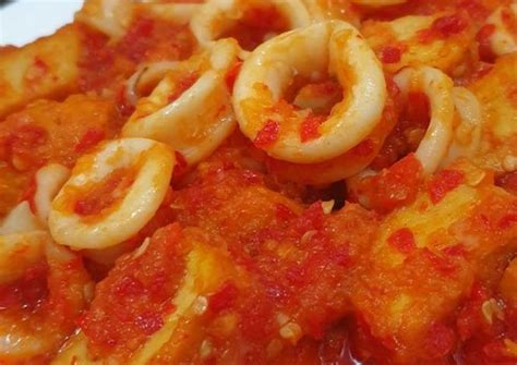 Resep Balado Cumi Feat Tahu Oleh Esti Aditya Cookpad