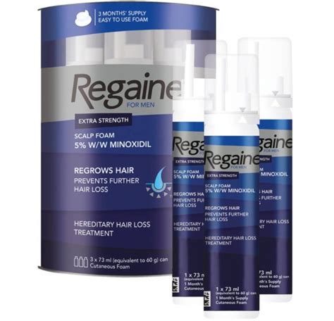 Buy Regaine For Men Extra Strength Scalp Foam 3 Months Supply Online