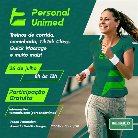 Personal Unimed evento da cooperativa promove saúde e bem estar na