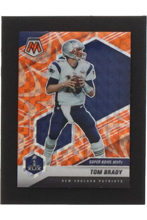 Tom Brady Panini Mosaic Mosaic Reactive Orange Mvp Pristine